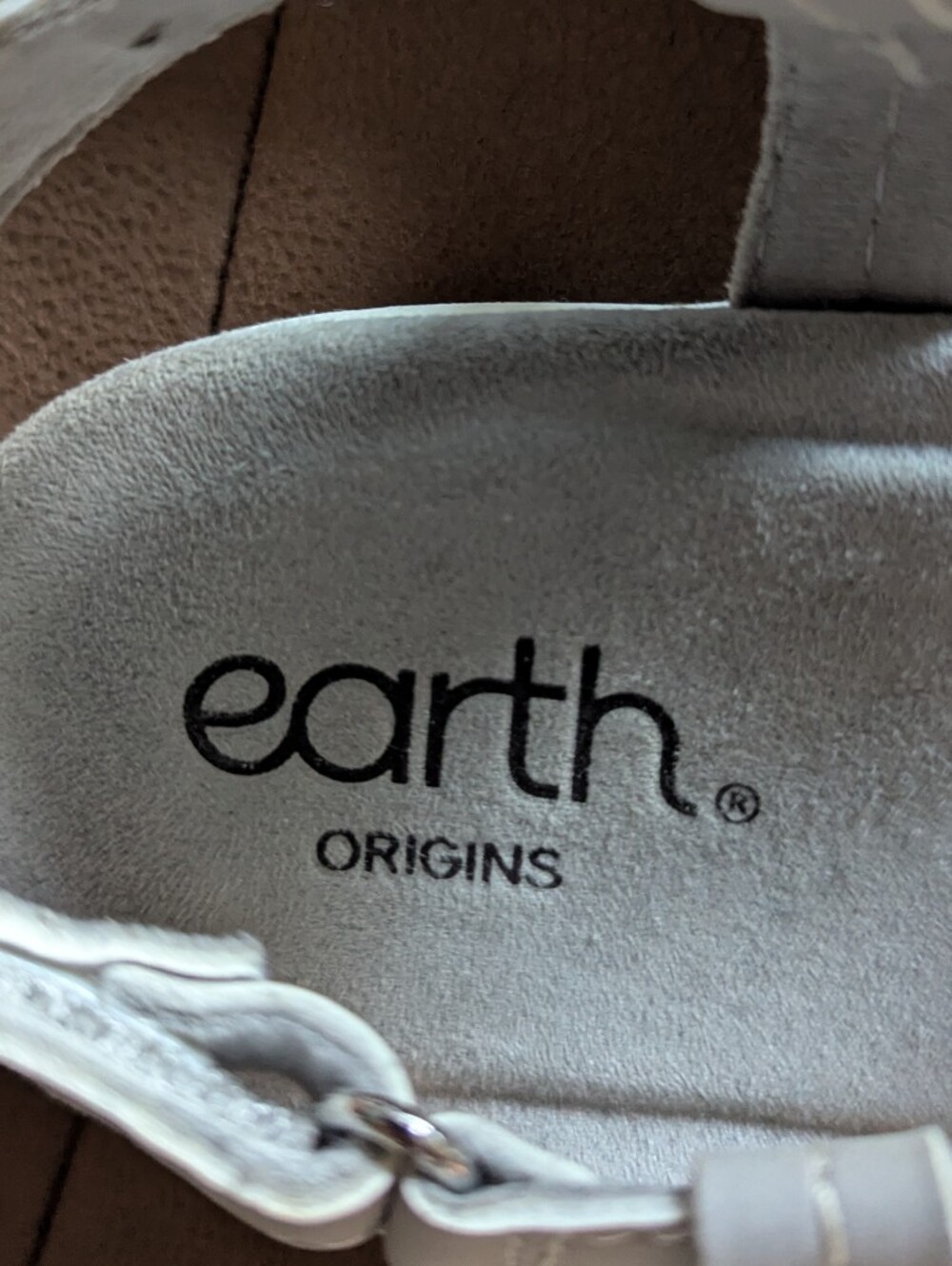 Earth Origins Light Gray Multi-Strap Comfort Sandals View 2